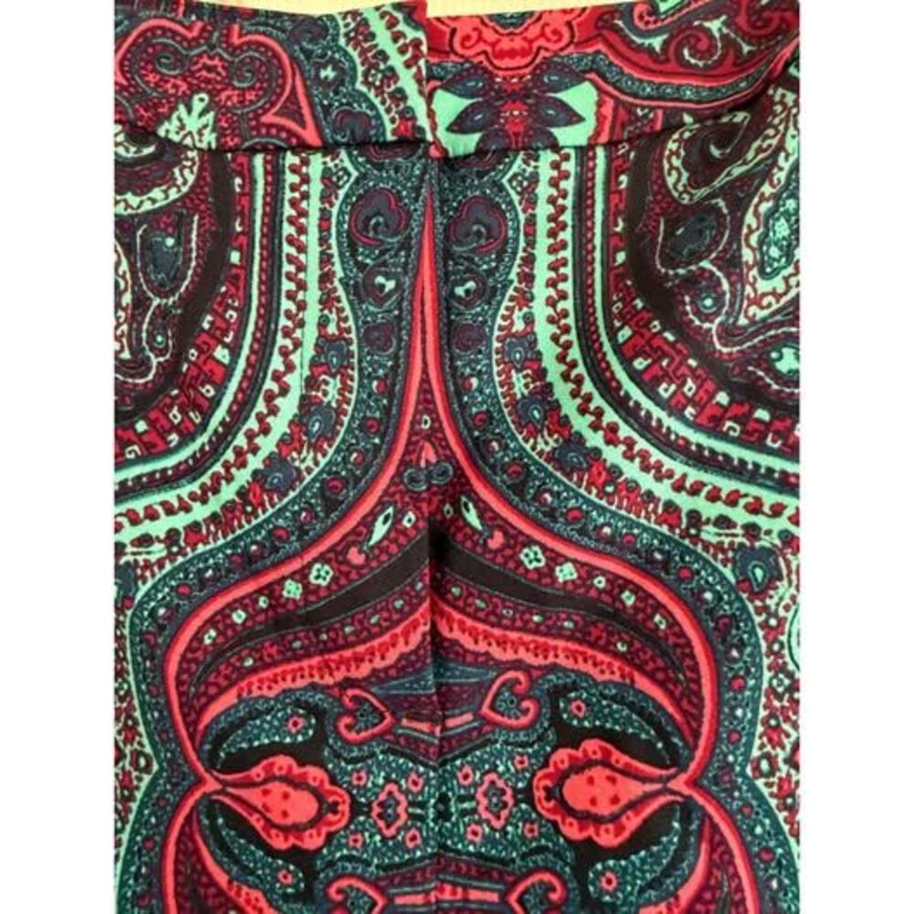 111. Adrianna Papell Pants Paisley print size 12 Slim ankle
